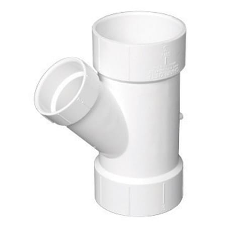 Charlotte Pipe And Foundry Charlotte Pipe Schedule 40 4 in. Hub X 2 in. D Hub PVC Reducing Wye 1 pk PVC006011800
